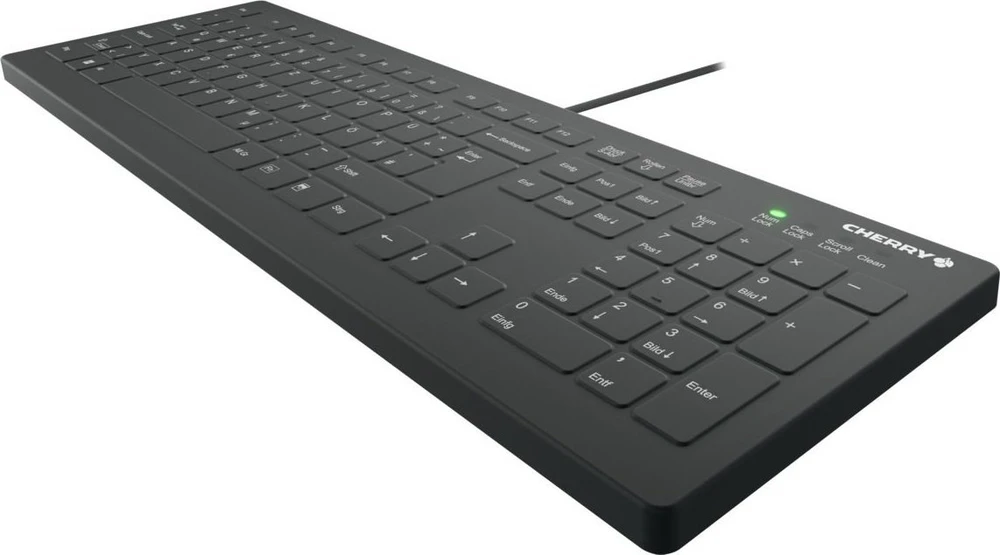 Cherry Klaviatūra AK-C8112 Medical su laidu [DE] Juodas su laidu