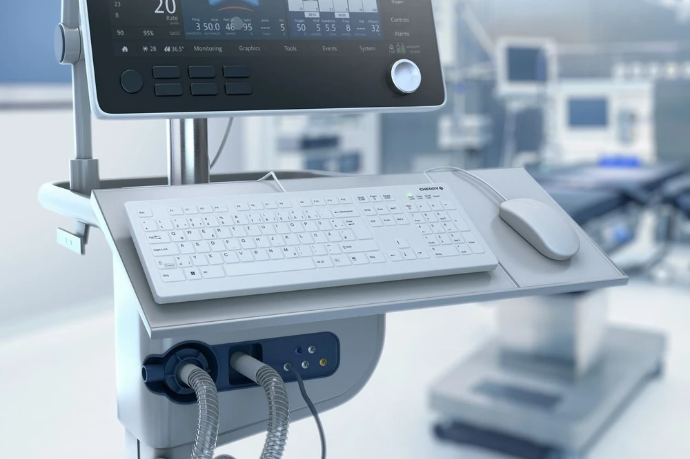 Cherry Klaviatūra AK-C8112 Medical su laidu [DE] baltas su laidu