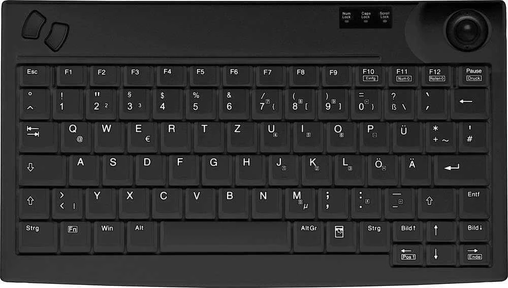 Cherry CHR Contour Design Active Key AK-440-TU klaviatūra USB QWERTY Anglų (JAV) Juoda