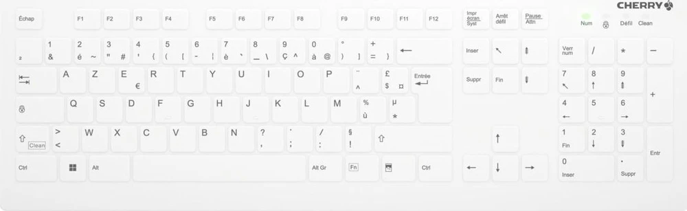 Klaviatūra Cherry Contour ACTIVE KEY (AK-C8112-US-W/FR)