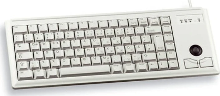 Klaviatūra CHERRY G84-4400 TRACKBALL - PALE Pilkas