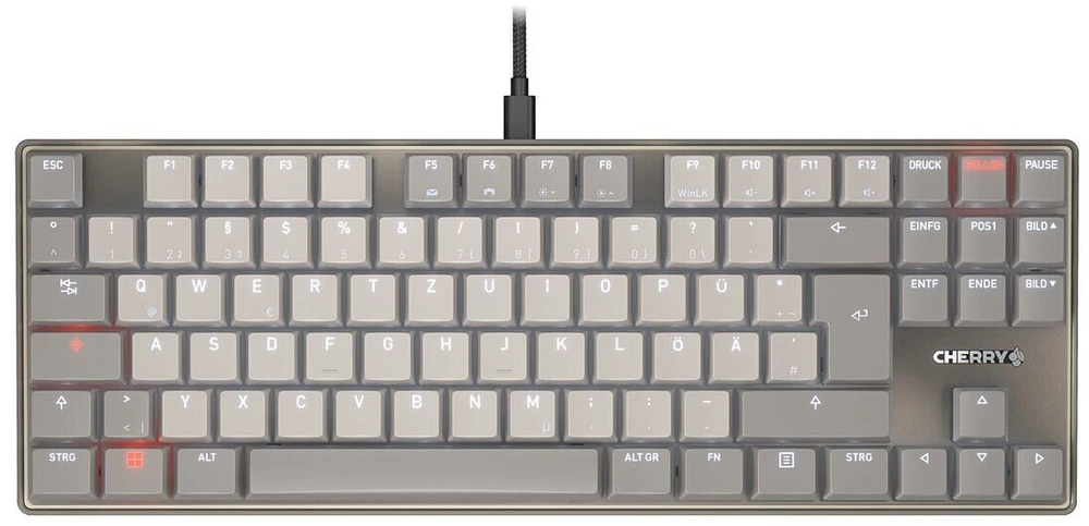 Klaviatūra CHERRY KC 500 MX LP TKL KBD - US-ENGLISH LAYOUT Juodas