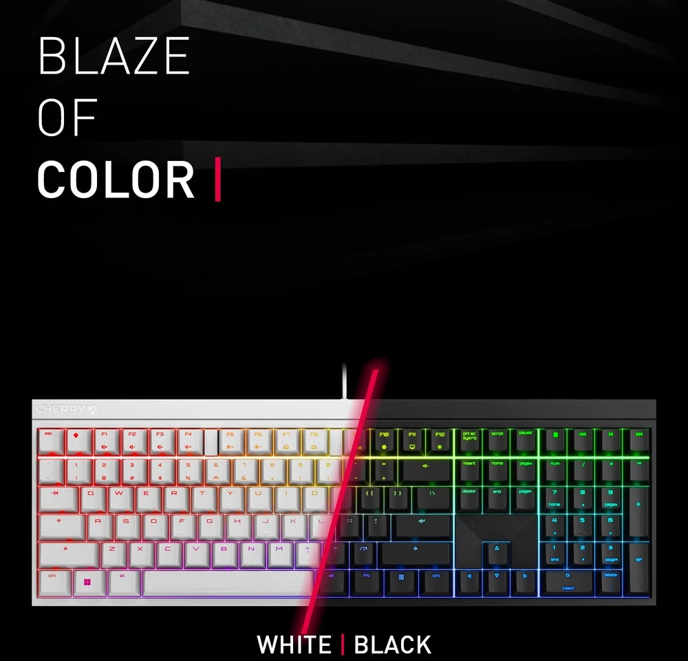 Klaviatūra Cherry CHERRY MX 2.0S RGB MX raudona