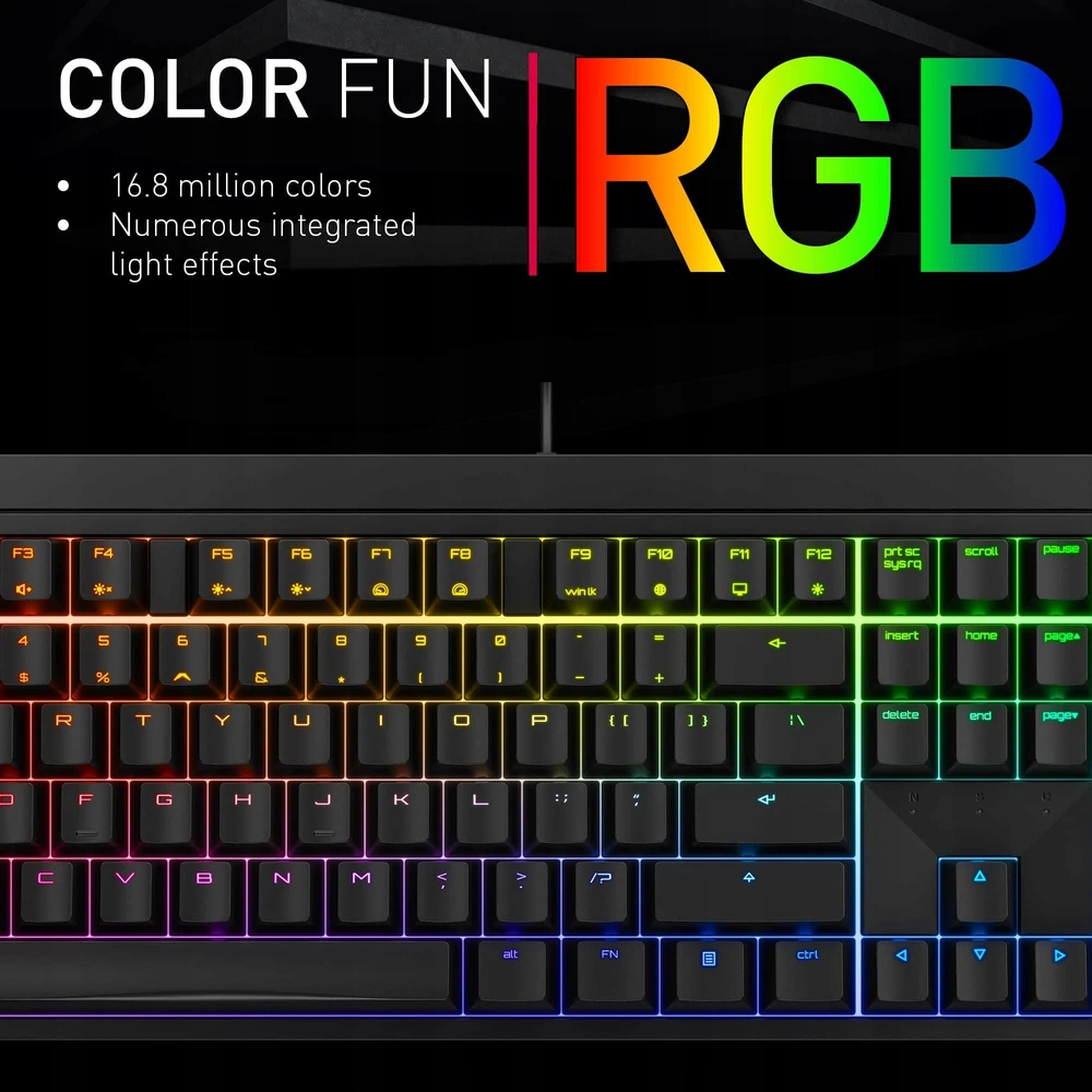 Klaviatūra Cherry CHERRY MX 2.0S RGB MX raudona