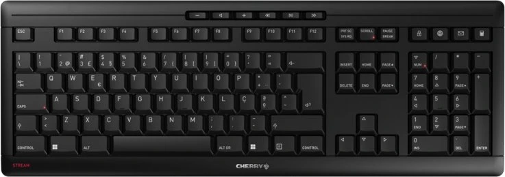 Klaviatūra Cherry STREAMKEYBOARDWIRELESSLAYOUT-PO - RTUGAL Juodas