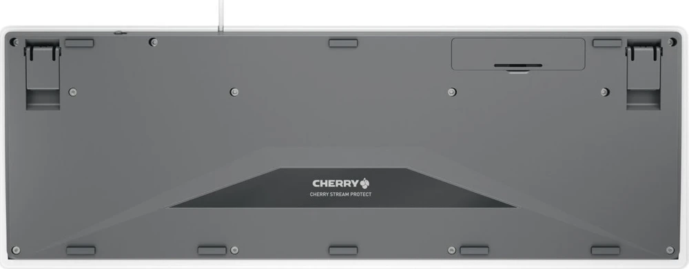 Cherry Klaviatūra Stream PROTECT [DE] baltas pilkas