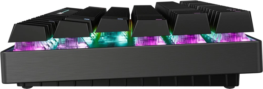 CHR CHERRY MX 8.2 Pro TMR Belaidė klaviatūra Žaidimams USB + RF belaidė + Bluetooth QWERTZ Vokiečių Juoda
