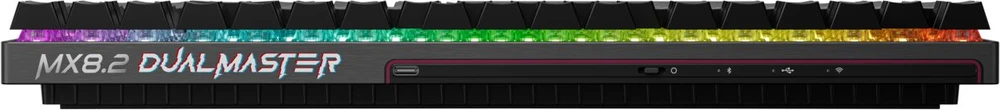 CHR CHERRY MX 8.2 Pro TMR Belaidė klaviatūra Žaidimams USB + RF belaidė + Bluetooth QWERTZ Vokiečių Juoda