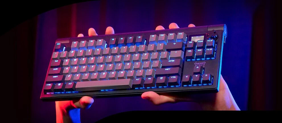 Klaviatūra Cherry XTRFY MX 8.3 TKL Wireless MX2A Raudona (G80-3883HJAFR-22)