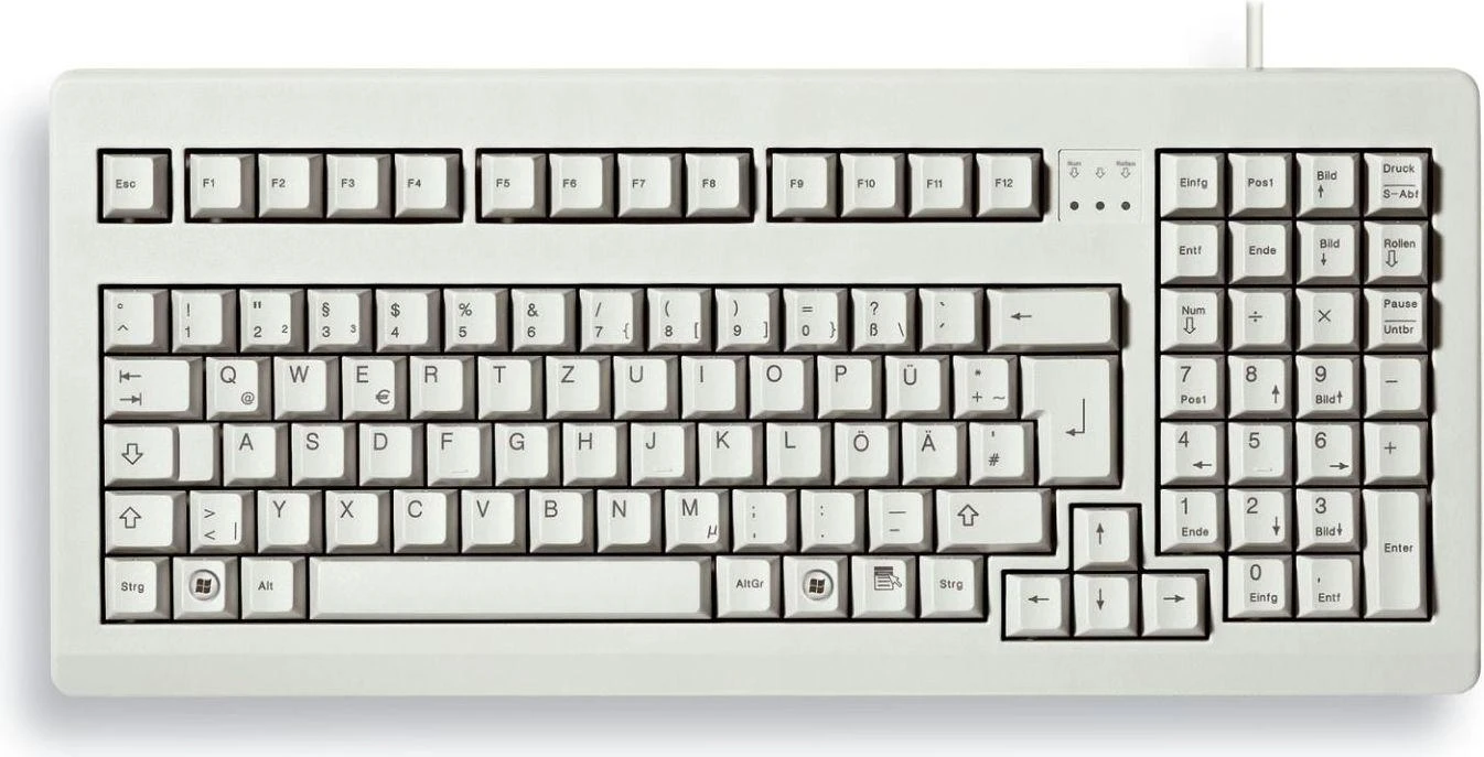 CHERRY G80-1800 klaviatūra USB QWERTZ Vokiečių Pilka