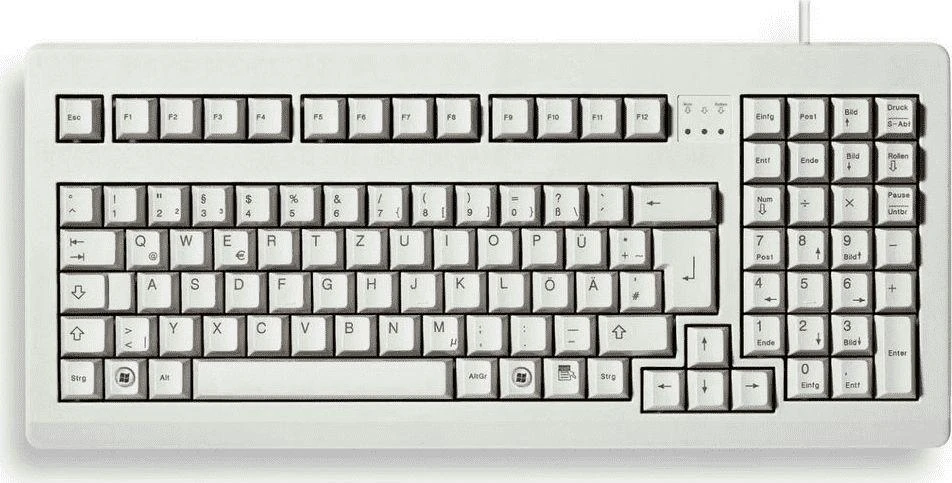 CHERRY COMPACT G80-1800 Pilkas - COMPACT Klaviatūra PS/2 FRENCH
