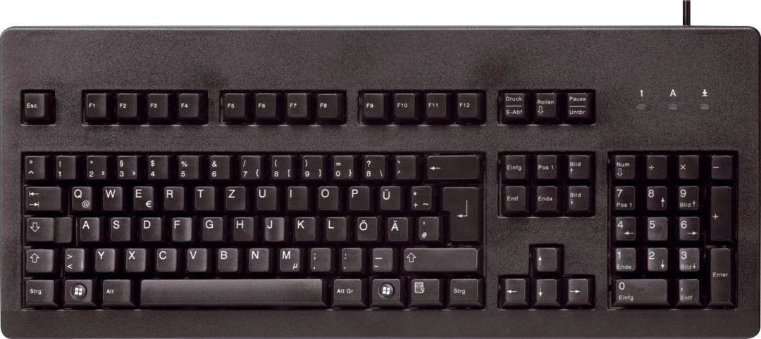 CHERRY G80-3000 klaviatūra USB + PS/2 Juoda