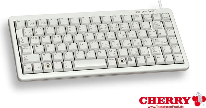 Klaviatūra Cherry G84-4100 su laidu CH-išdėstymas hellgrau