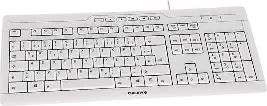 Klaviatūra Cherry TAS Stream 3.0 pilkas schweizer išdėstymas