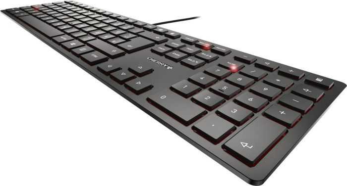 Klaviatūra CHERRY KC 6000 SLIM FR-išdėstymas, juodas
