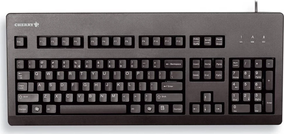Klaviatūra CHERRY G80-3000 MX rudi jungikliai, EU-išdėstymas, juodas