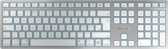 Cherry KW 9100 SLIM FOR MAC Klaviatūra - WIRELESS Sidabrinis UK-ENGLISH