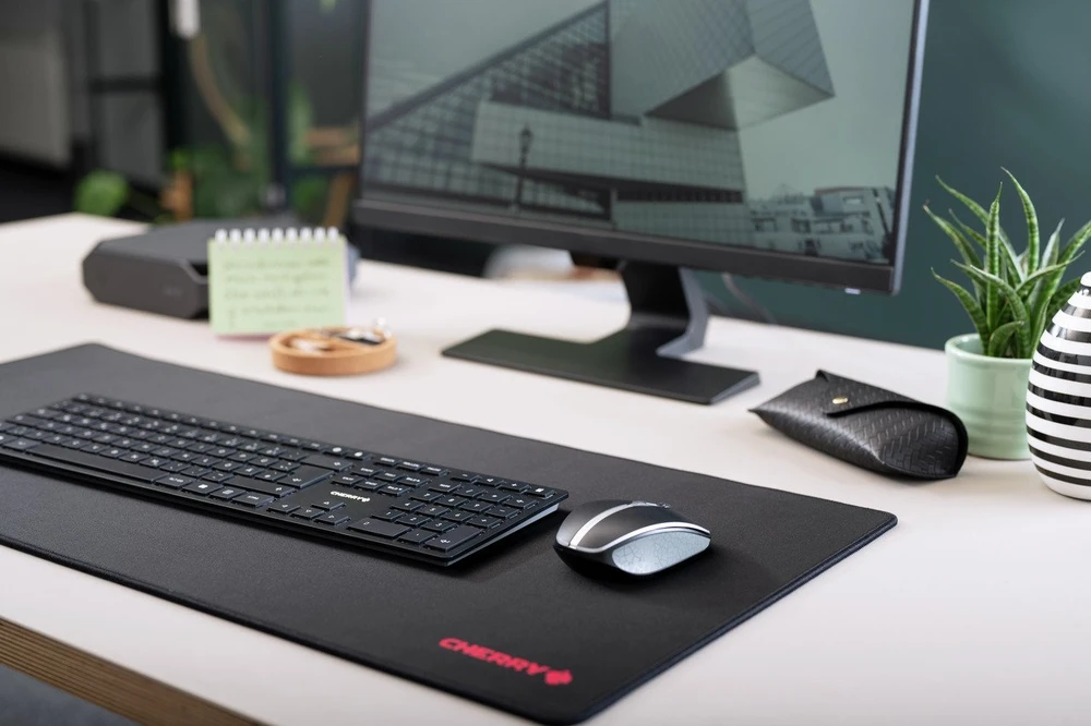 Cherry KW 9100 SLIM US-ENG Klaviatūra - WIRELESS Juodas US-ENGLISH INTE