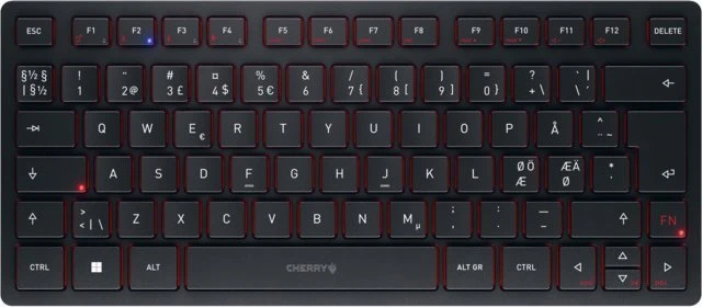 CHERRY KW 9200 MINI WIRELESS - Klaviatūra Juodas PAN-NORDIC