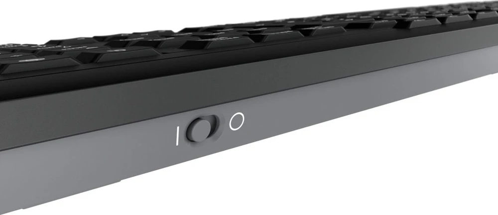 CHERRYSTREAMBLACK Klaviatūra - BELAIDIS USB JK ANGLŲ KALBA