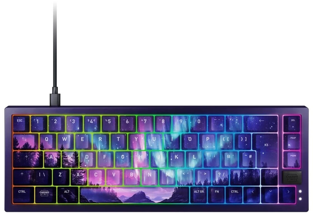 Cherry XTRFY K5V2 klaviatūra - klaviatūra - 65% - kompaktiška