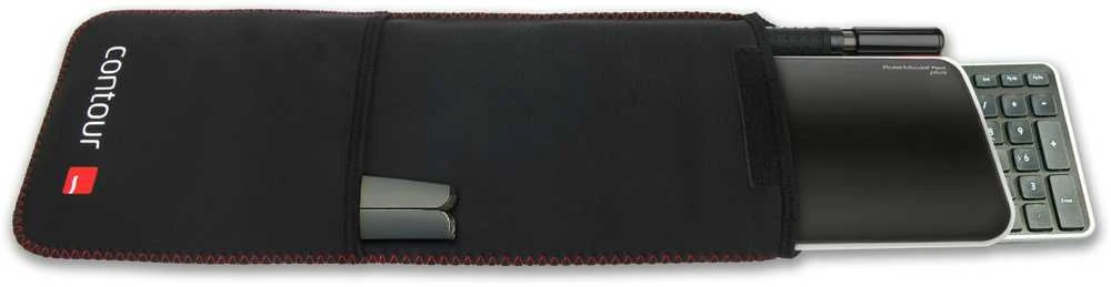 Pelė Klaviatūra Contour RollerMouse Raudonas Plus wireless Travel Kit (RM-Raudonas PLUS-WL-TK)