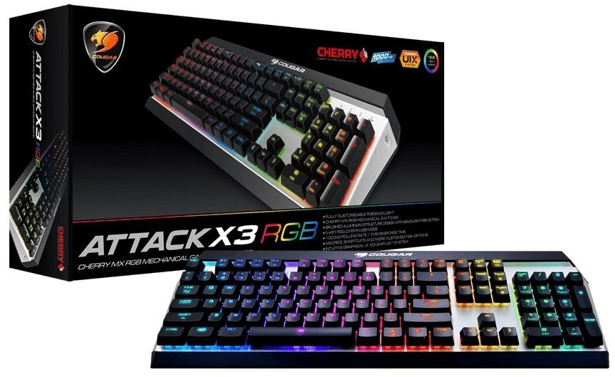 Klaviatūra Cougar Attack X3 (CGR-WMXMB-ATR)