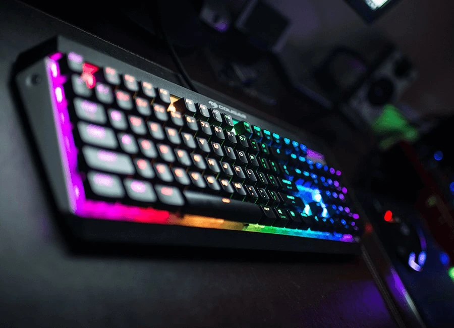 COUGAR CGR-Attack-X3-RGB klaviatūra Žaidimams USB QWERTY Anglų Juoda