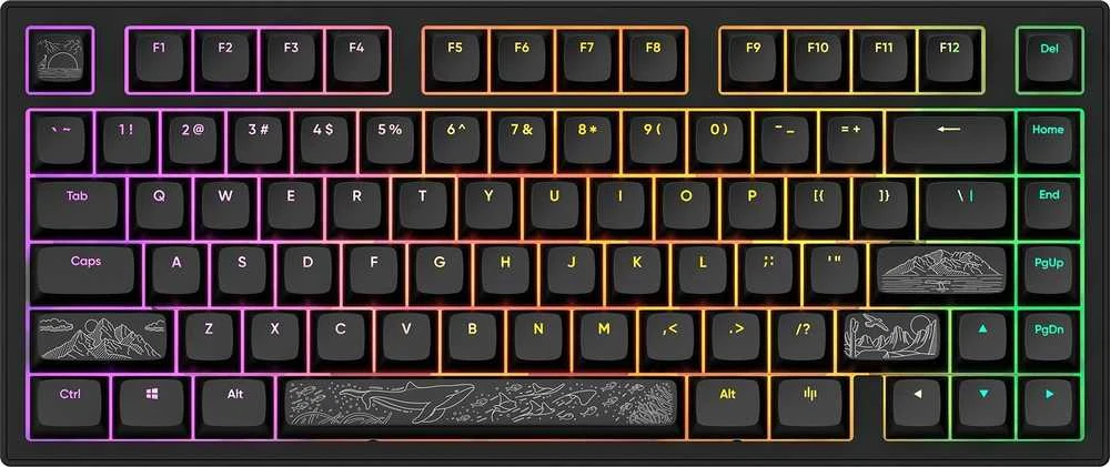 Klaviatūra Dark Project ALU Terra Nostra Juodas su laidu