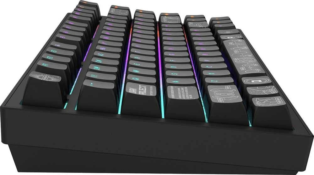 Klaviatūra žaidimams Dark Project ALU Terra G3MS Moonstone belaidė mechaninė su pašvietimu juoda