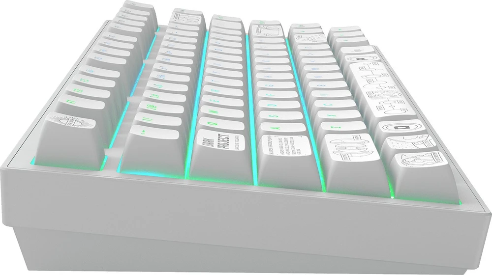 Klaviatūra Dark Project ALU Terra Nova Baltas Wireless