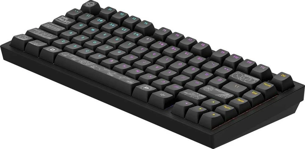 Klaviatūra žaidimams Dark Project ALU Terra G3MS Moonstone belaidė mechaninė su pašvietimu juoda