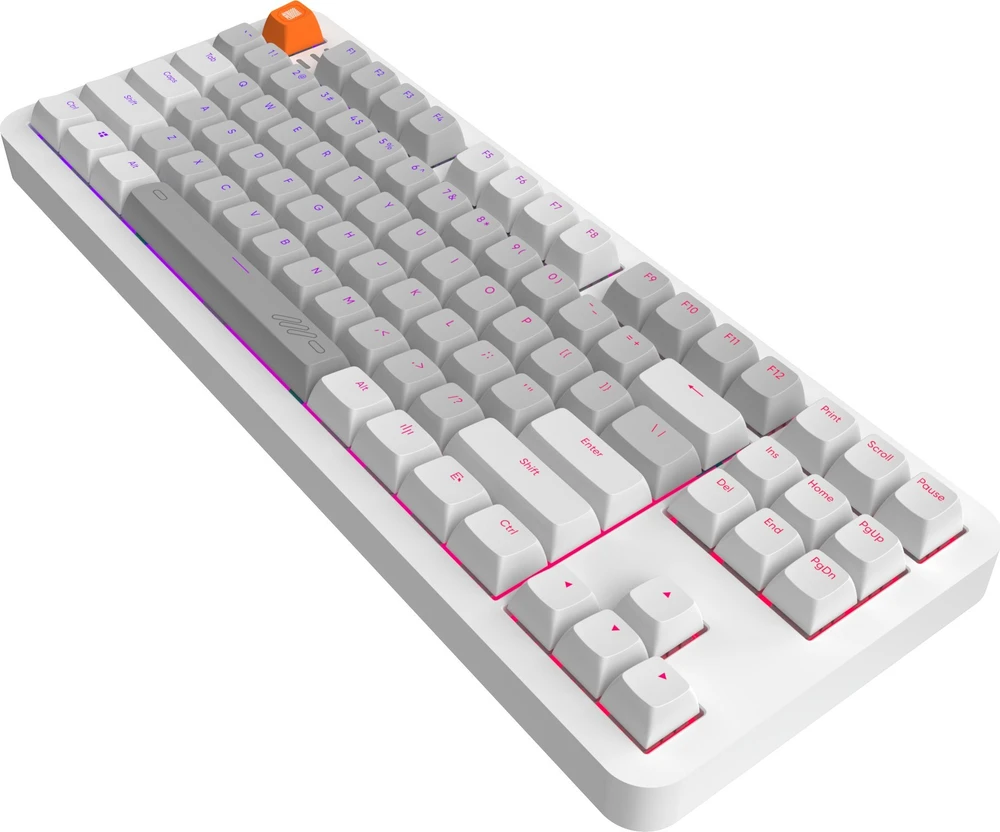 Klaviatūra žaidimams Dark Project ALU87B G3MS Moonstone su laidu mechaninė su pašvietimu pilka