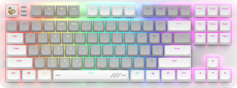 Klaviatūra Dark Project ALU87A Onionite su laidu - G3MS Mechaninė RGB (ENG)