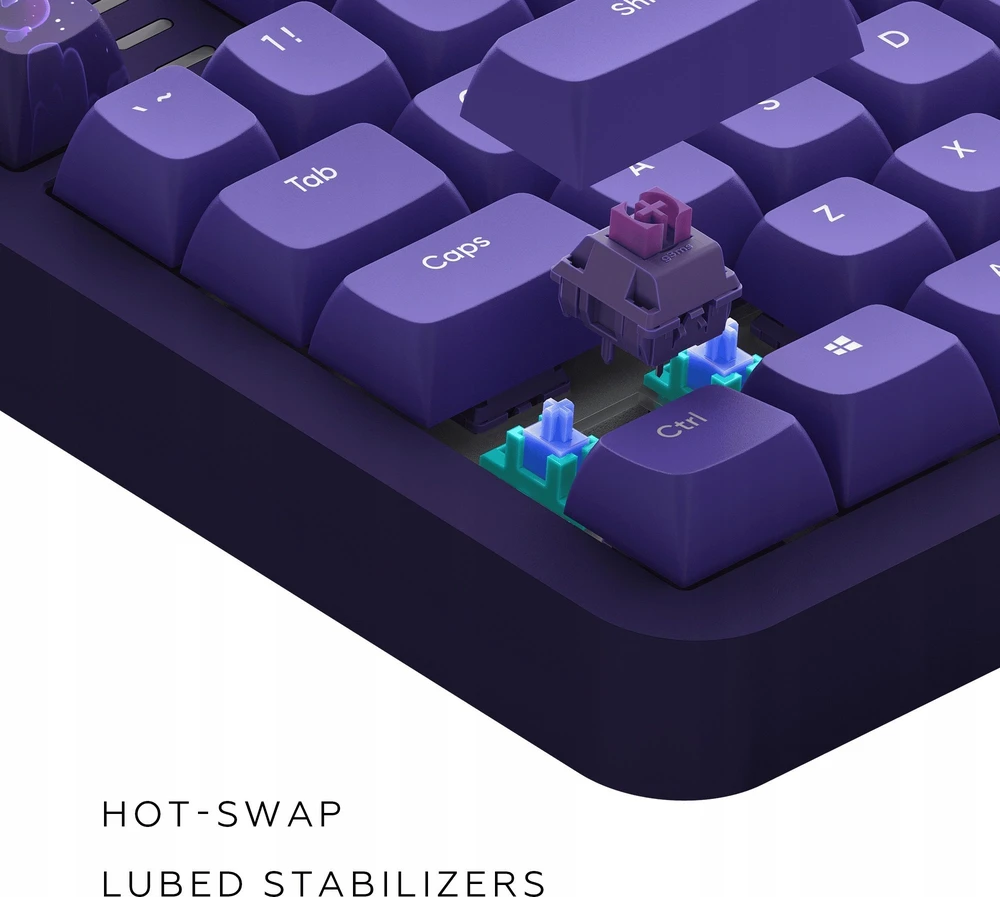 Klaviatūra Dark Project ALU87B (Celestial) ISO išdėstymas - G3MS Voidstone Switches