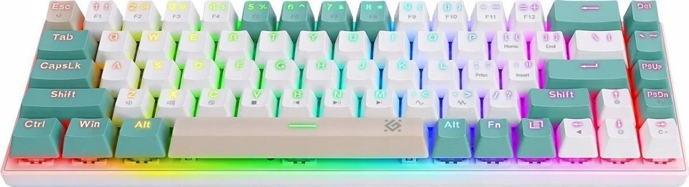 Defender MECHANINĖ ŽAIDIMŲ KLAVIATŪRA ŽAIDĖJAMS FONINIO ŠVIETIMO Išdėstymas 60 % Vexx GK