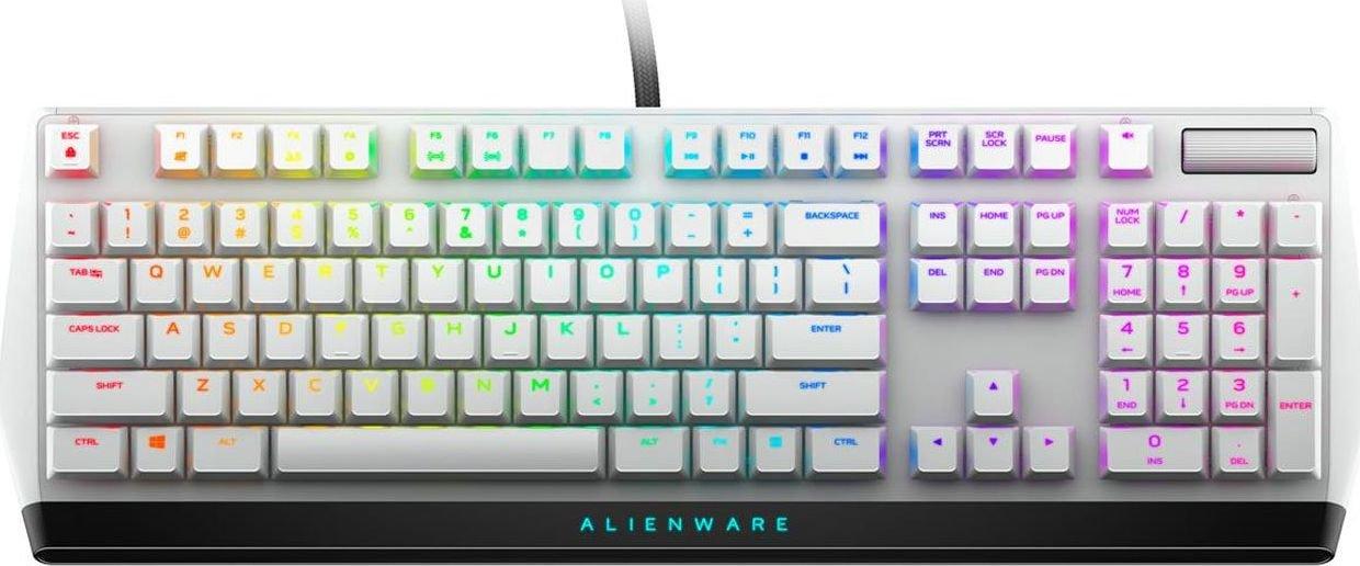 Dell Alienware AW510K klaviatūra USB Juoda, Balta
