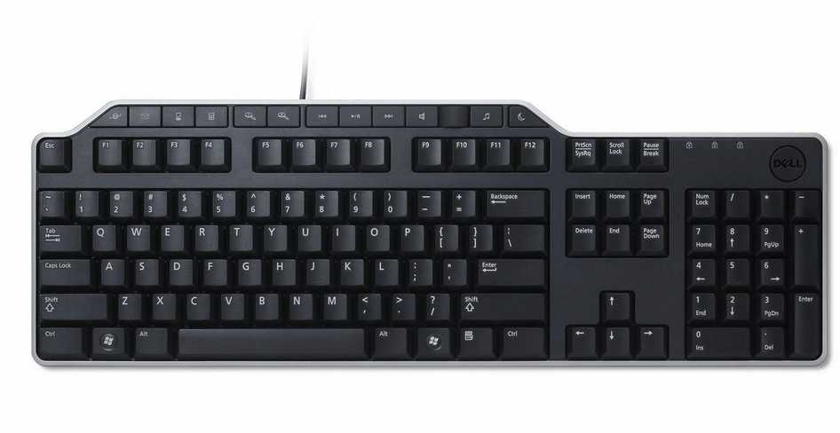 Klaviatūra DELL KB522, Standartinis, Kabelis, USB, QWERTZ, Rūšiuoti