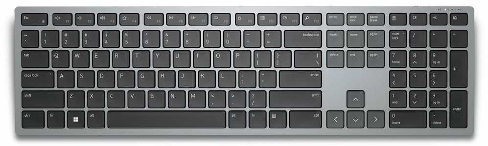 Dell Kb700 klaviatūra „Bluetooth Qwerty“, JAV, pilka, tarptautinė