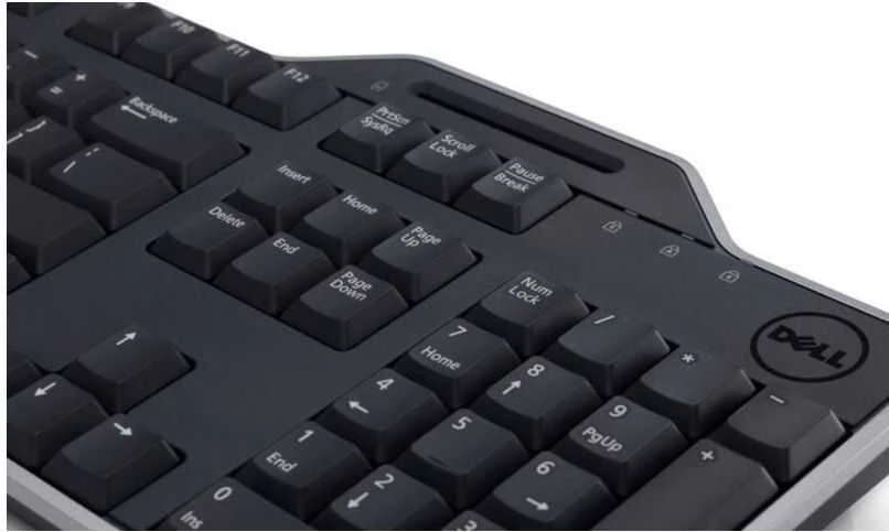 Dell Klaviatūra SMARTCARDREADER KB 813 - Juodas USB QWERTZ