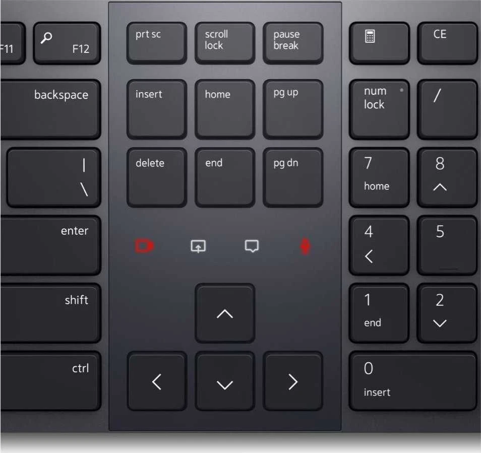 Klaviatūra Dell Premier Collaboration KB900 belaidė 100% (full-size) su pašvietimu pilka
