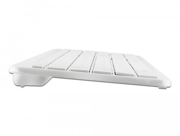 Delock USB klaviatūra 2,4 GHz belaidė balta (plokščia)