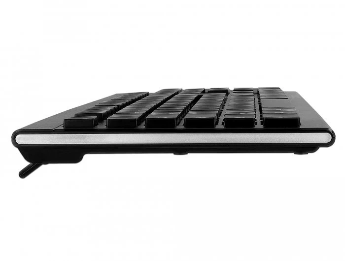 Klaviatūra Delock Vanduo-Drop USB QWERTZ Niemiecka su laidu 1,5 m Juoda (12672)