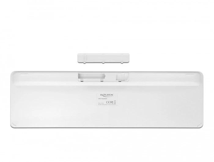 Delock USB klaviatūra 2,4 GHz belaidė balta (plokščia)