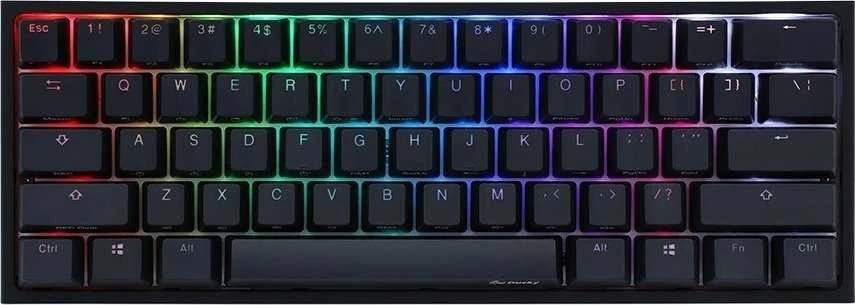 Mechaninė klaviatūra Ducky One 2 Mini RGB, PBT, MX Raudona, US išdėstymas