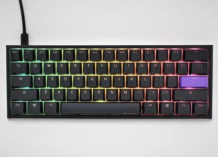 Mechaninė klaviatūra Ducky One 2 Mini RGB, PBT, MX Raudona, US išdėstymas