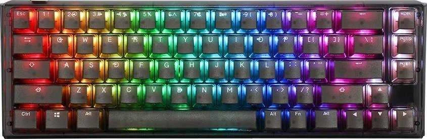 Ducky One 3 Aura Juodas SF Klaviatūra žaidimams, RGB LED - MX-Silent-Raudona