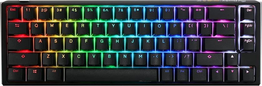 Ducky One 3 Classic Juodas/Baltas SF Klaviatūra žaidimams, RGB LED - MX-Raudona