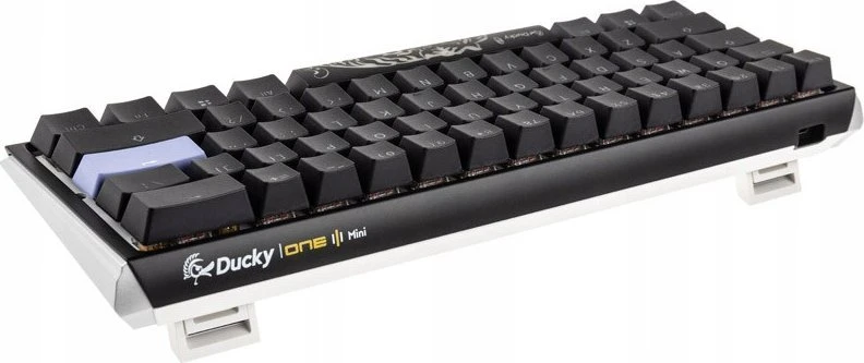 Ducky One 3 Classic Juodas/Baltas Mini žaidimų klaviatūra, RGB LED – MX-Raudona US išdėstymas