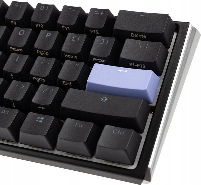Ducky One 3 Classic Juodas/Baltas Mini žaidimų klaviatūra, RGB LED – MX-Raudona US išdėstymas